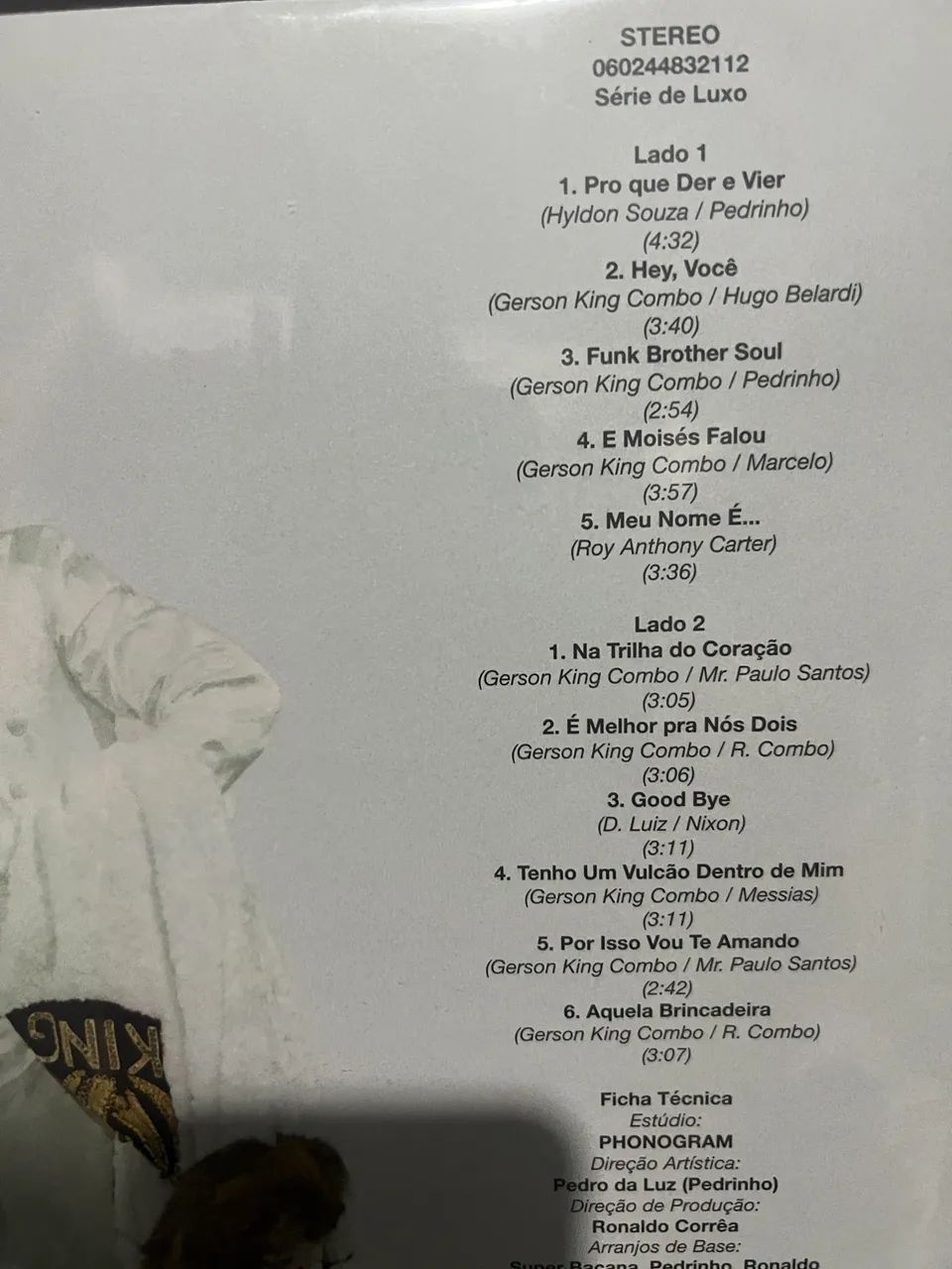 LP - GERSON KING COMBO - VOLUME II 2 - CLUBE DO VINIL UNIVERSAL - NOVO - Foto 4