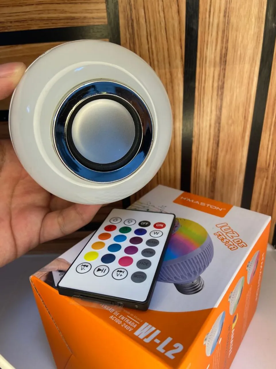 LAMPADA LED RGB LÂMPADA DE FESTA H?Maston WJ-L2
