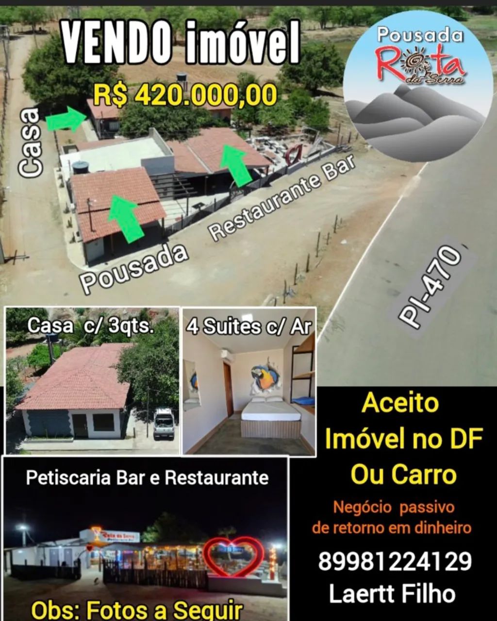 Pousada, Casa, Petiscaria Bar