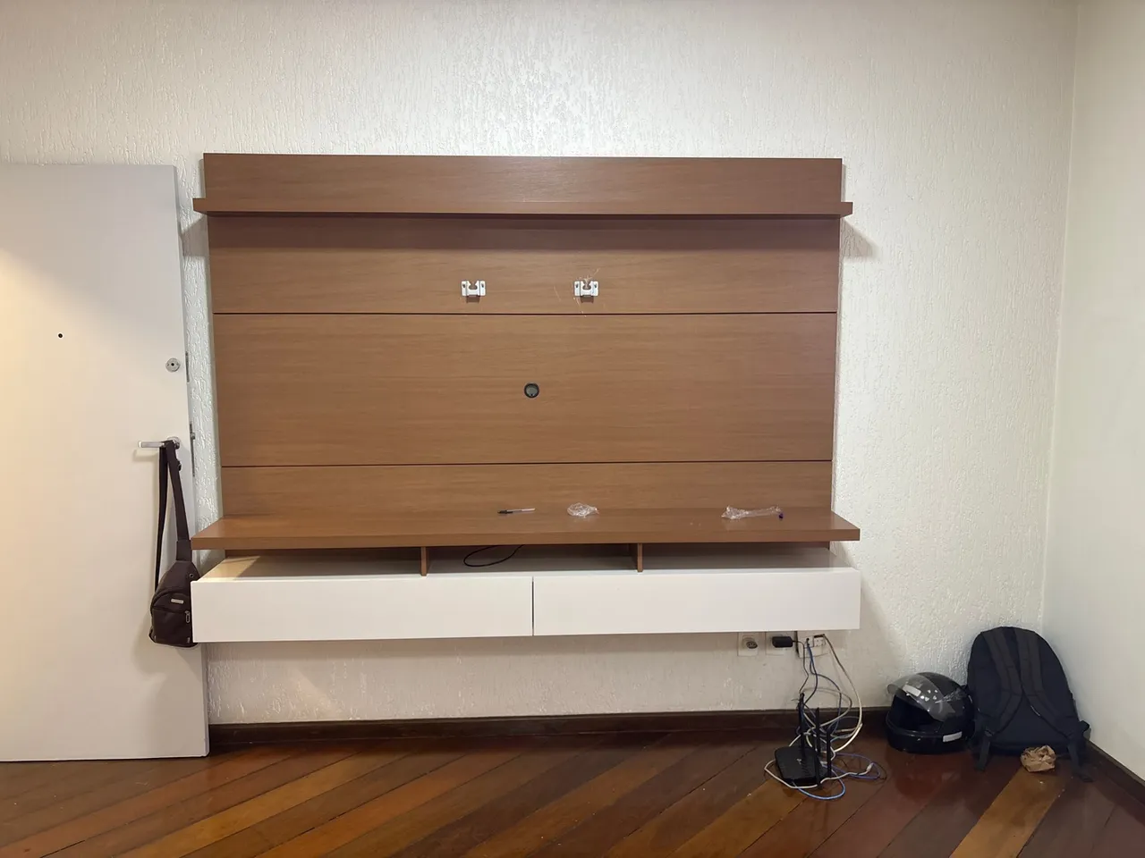 Painel + rak para tv até 65 polegadas