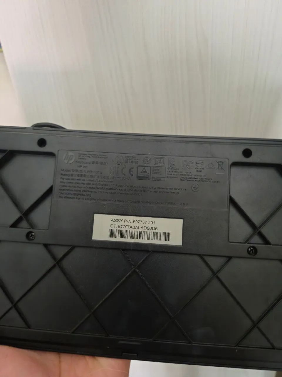 Teclado Preto USB HP  6l29aa  - Foto 3