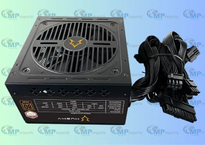 Loja MP Imports: Fonte Husky Sledger 650W, 80 Plus Bronze, Cybenetics Bronze, PFC ativo - Foto 3