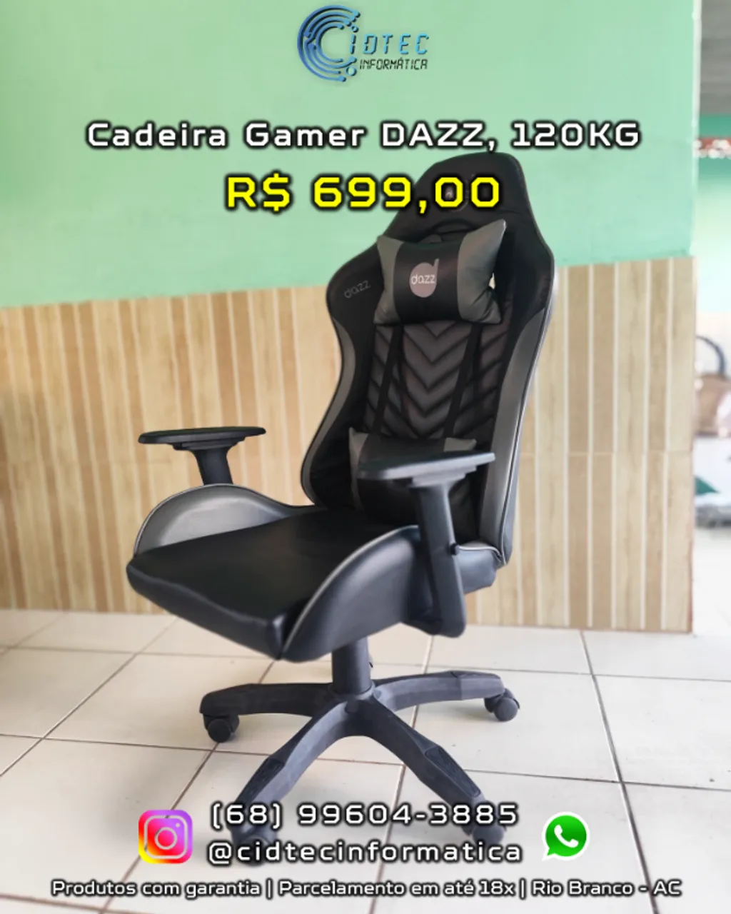CADEIRA GAMER DAZZ ELITE PRO!!