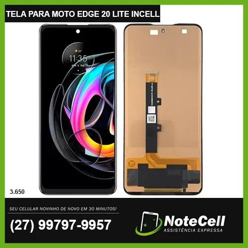 Tela Display Para Moto Edge 20 Lite Incell Premium Xt21391 3.650 - Instalação Expresso