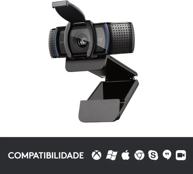 Webcam Full HD Logitech C920s com Microfone Embutido e Proteção de Privacidade - Foto 5
