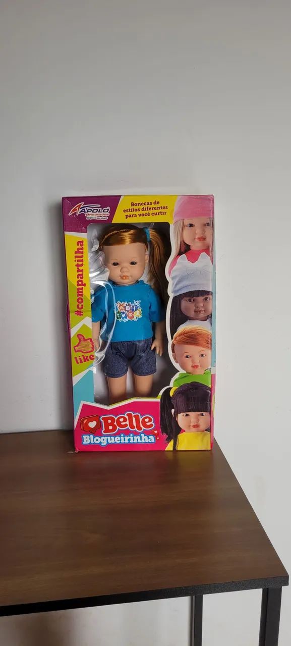 Boneca Belle Blogueirinha Ruiva Rara Apolo brinquedos 