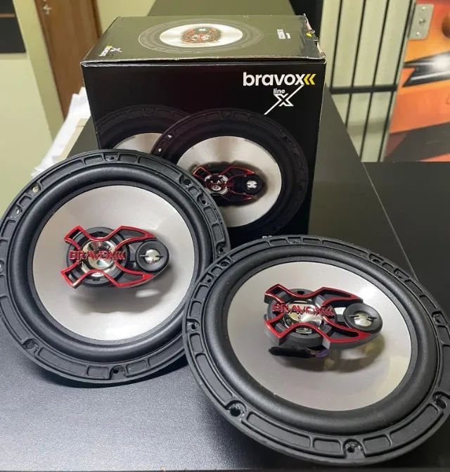 Par de Bravox 6' polegadas triaxial Alto Falantes