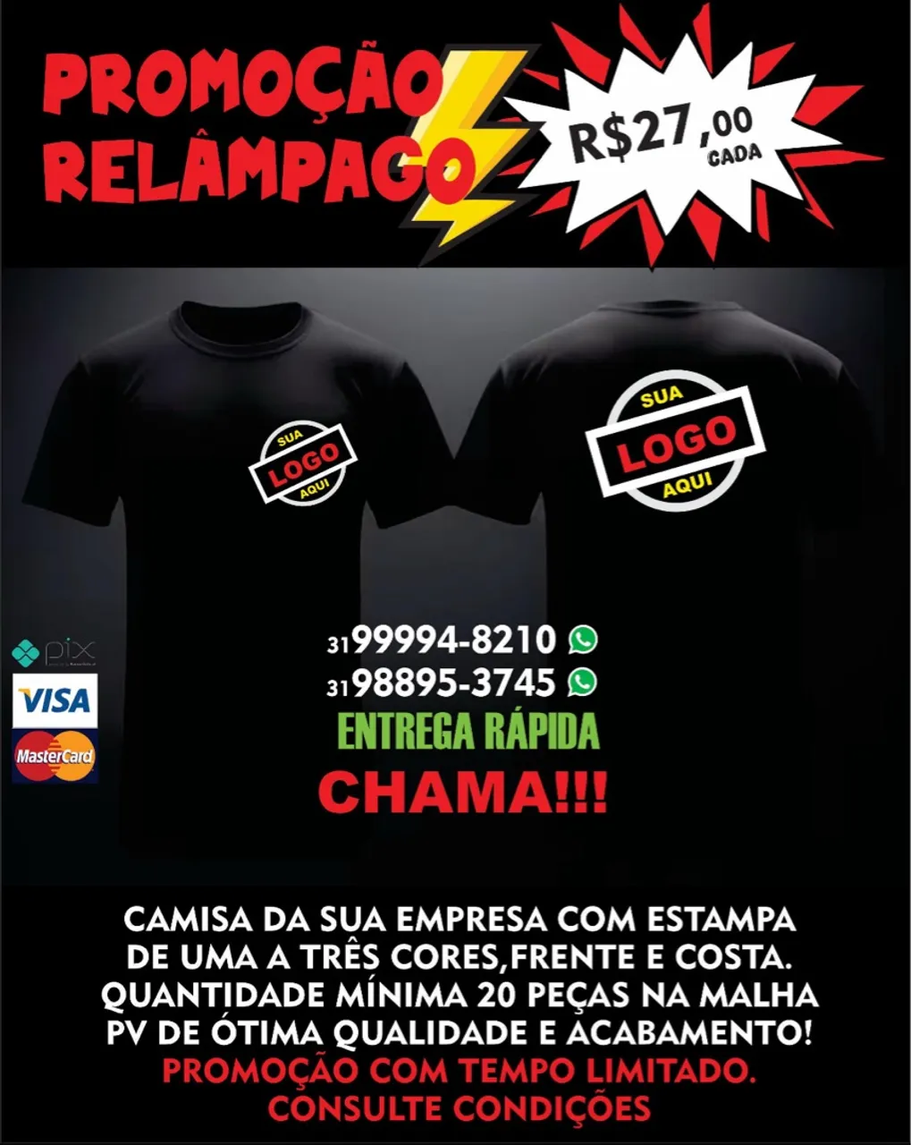 Camisas Personalizadas - Sua Marca, Seu Estilo!