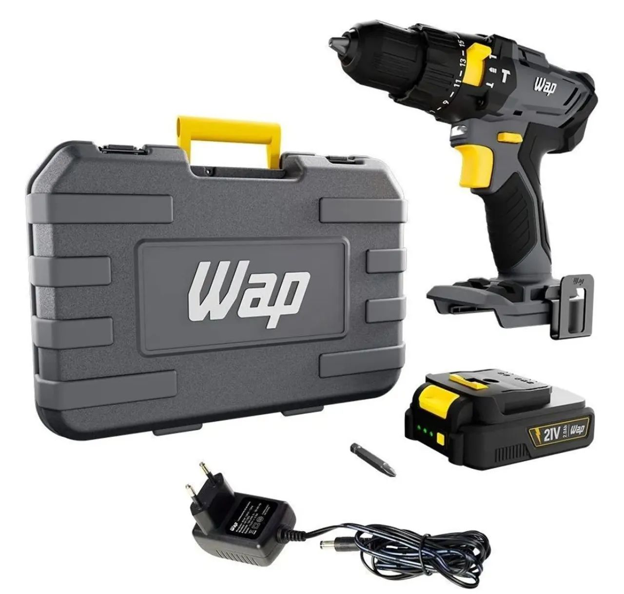 Parafusadeira E Furadeira Com Impacto Wap 3/8" Bateria 21V - Bivolt  - Foto 4