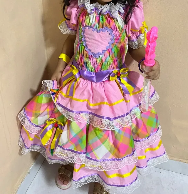 Vestido Junino 4 anos