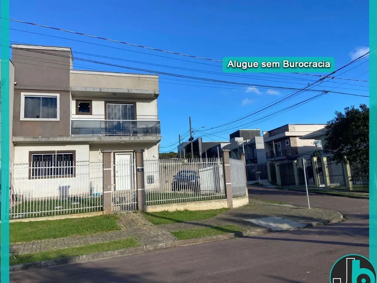 Locação de Sobrado de 120m² no Umbará, Curitiba-PR: 3 quartos, suíte, área gourmet, 2 vaga