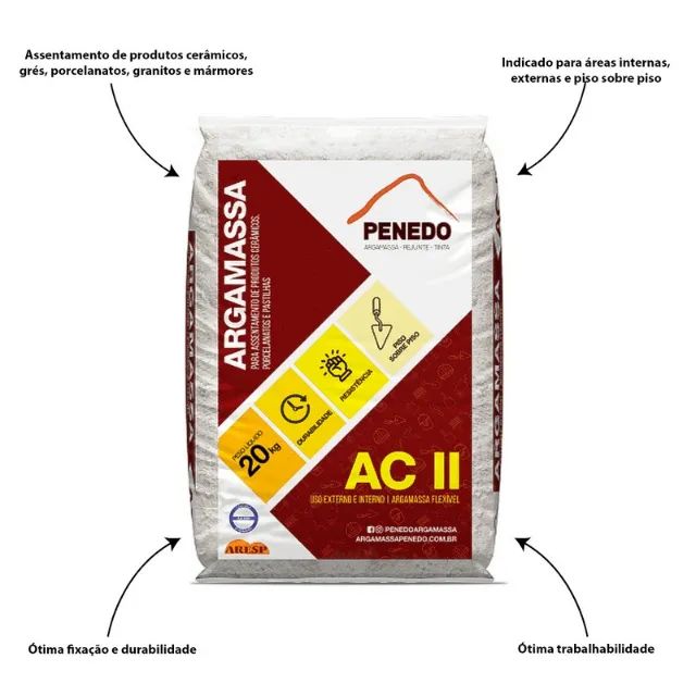 ARGAMASSA PENEDO AC1, AC2, AC3 A PARTIR DE R$10,00 - Foto 3
