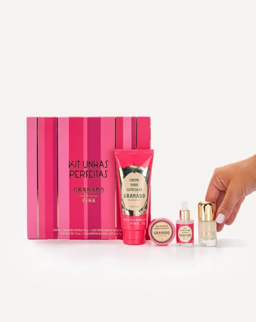 Kit Unhas Perfeitas Pink Granado - Foto 3