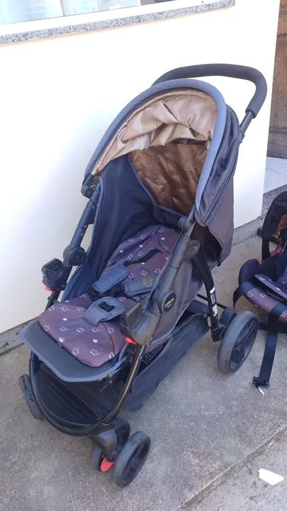Carrinho de Bebê com bebê conforto Cosco Travel System - Ótimo estado! - Foto 4