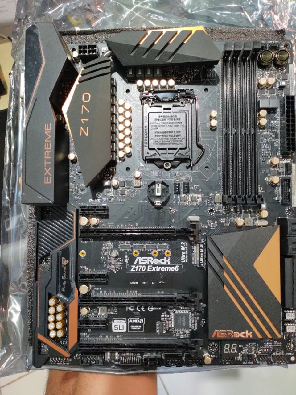 Kit Placa mãe Asrock Z170 Extreme6 + i7 6700k (monto PC completo