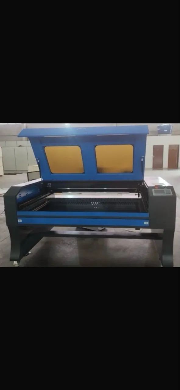 MAQUINA LASER NOVA DE CORTE E GRAVAÇÃO A LASER 1490 COMPLETA PARA USO
