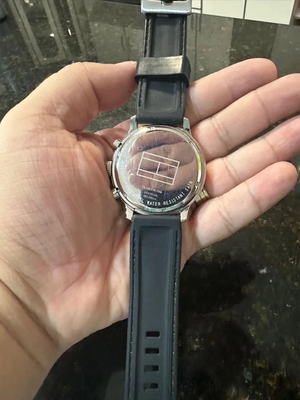 Tommy Masculino Pulseira de couro muito novo  - Foto 4