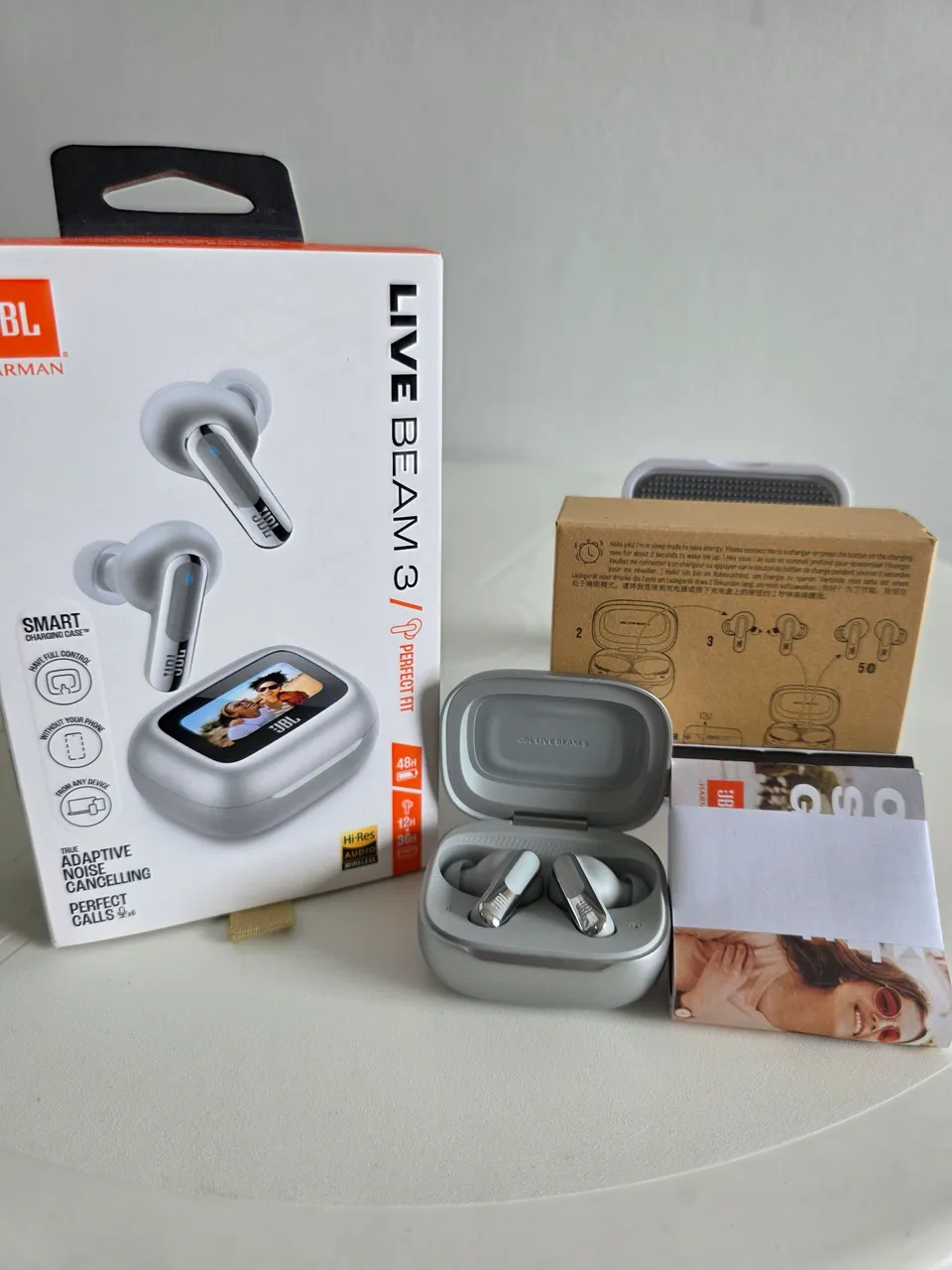 JBL Live Beam 3 - Fone de ouvido TWS com Cancelamento de Ruído