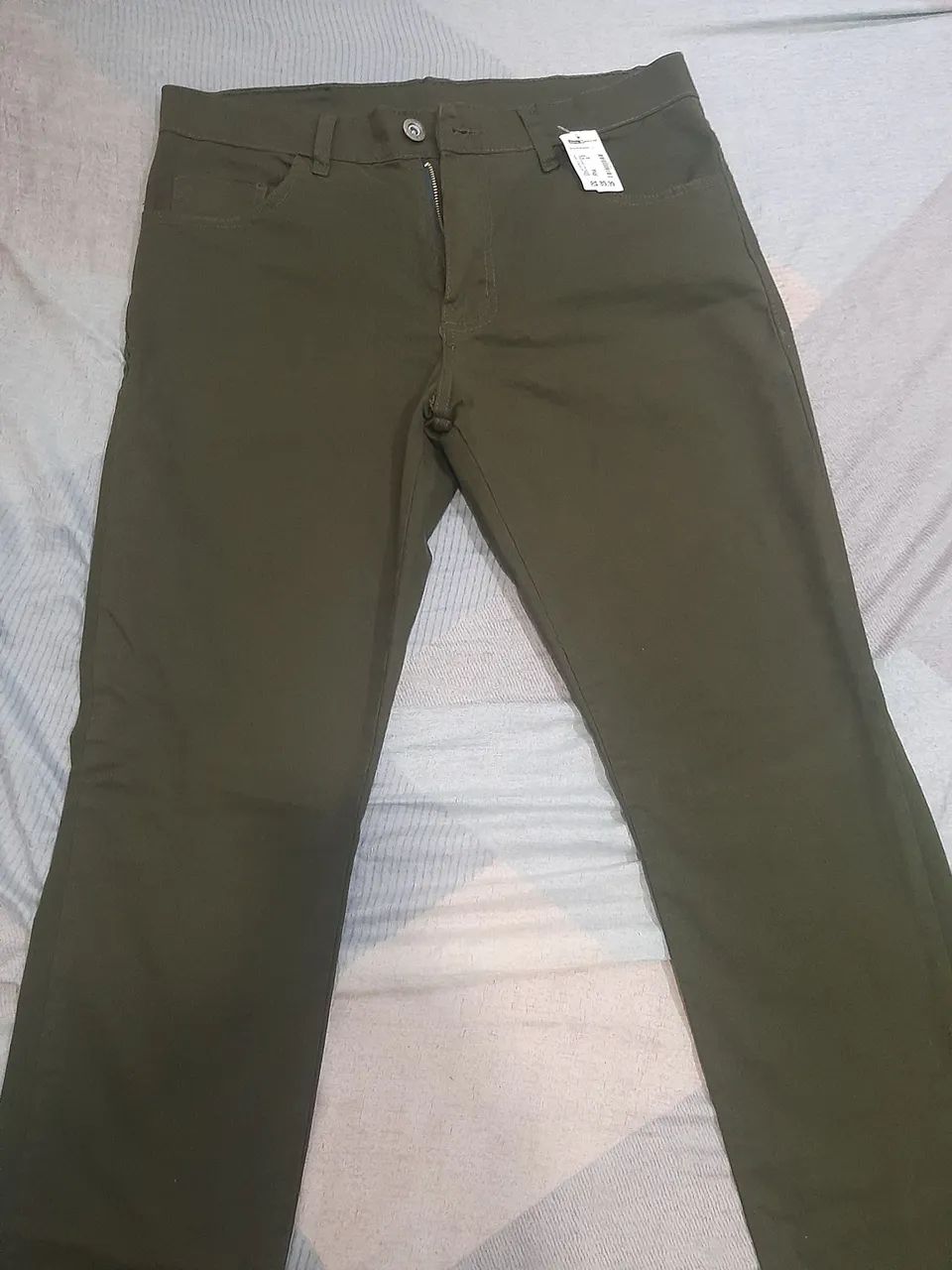Calça Sarja Verde - Nova - Foto 3