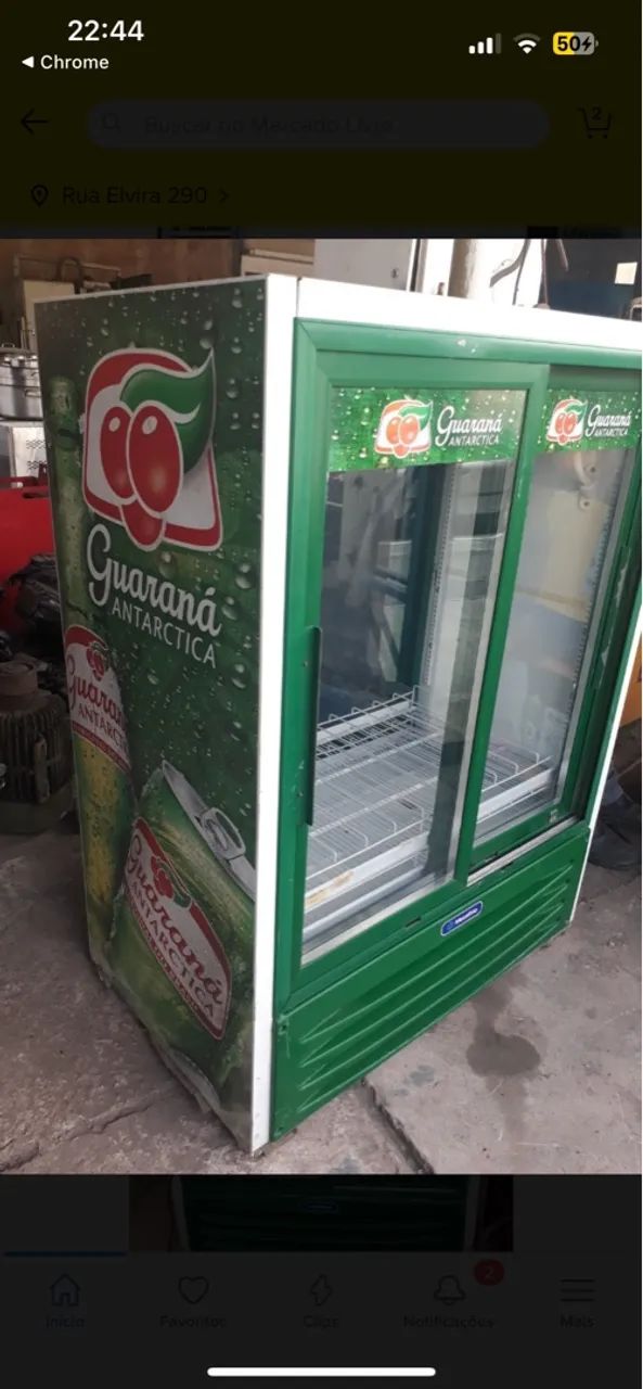 Refrigerador Expositor Dupla Porta Guaraná