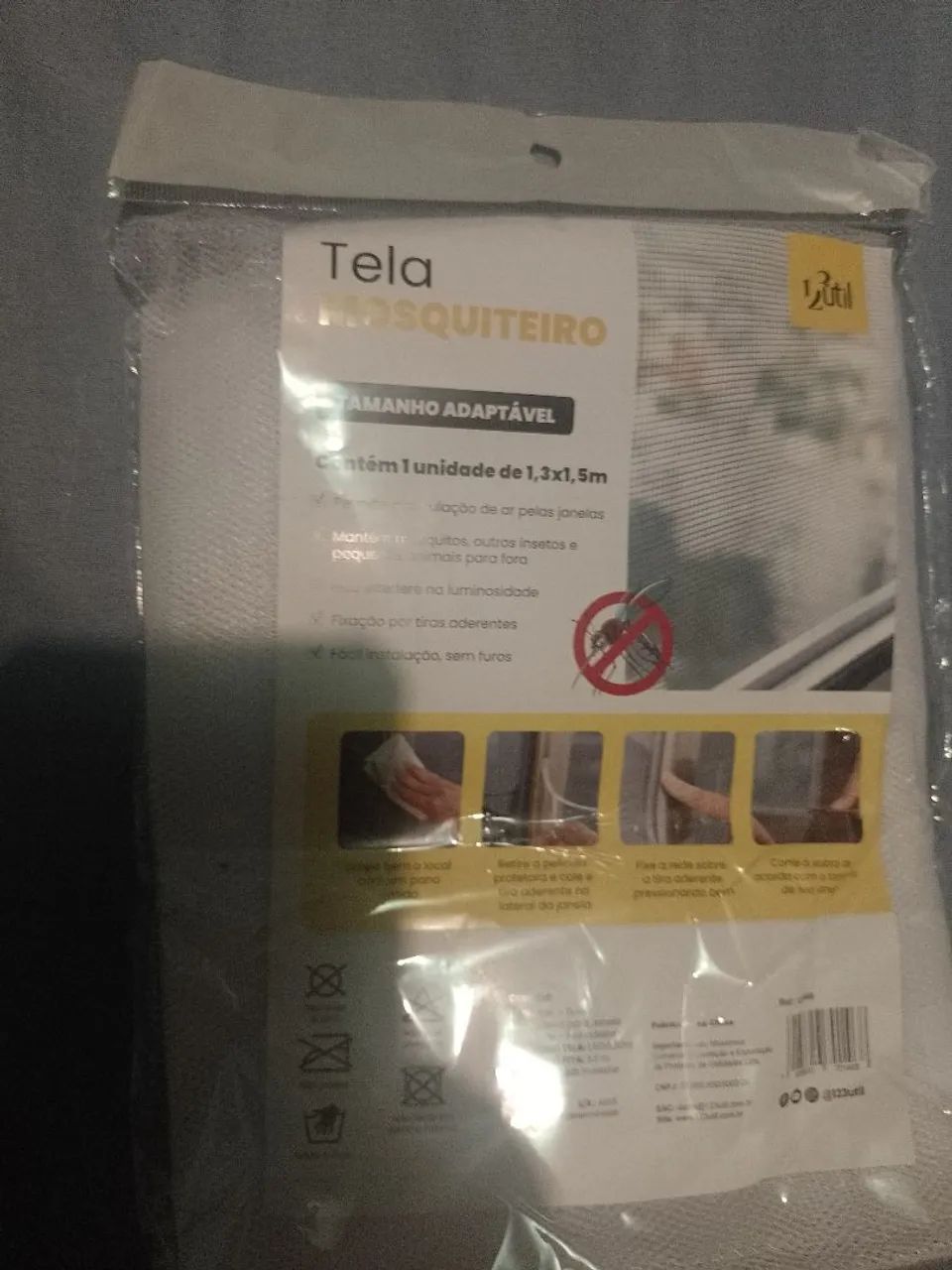 Tela mosquiteiro 1,3 x 1,5 m