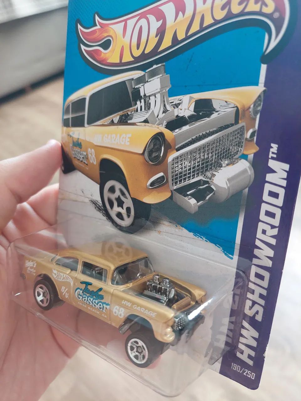 Hot Wheels '55 Chevy Bel Air Gasser dourado - Hobbies e coleções