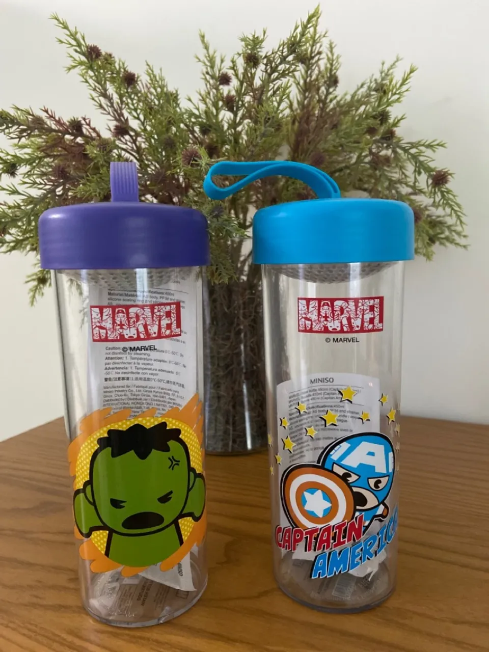 Garrafas Marvel