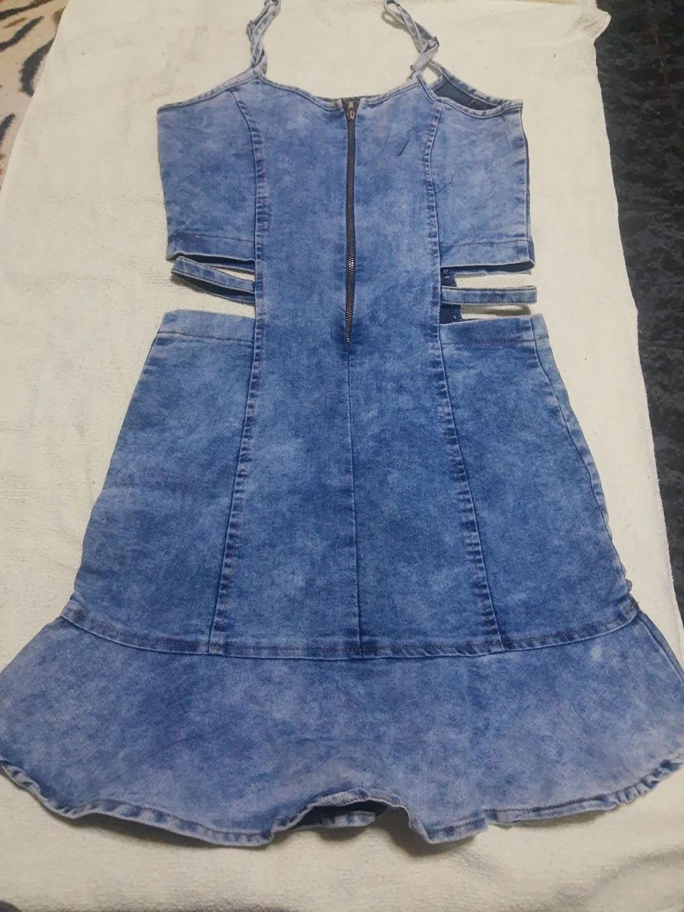 Vestido jeans curto 