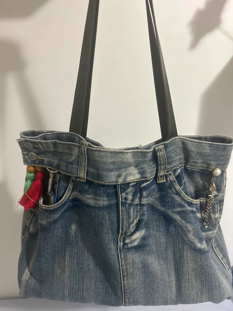 Bolsa feita de jeans - Foto 3