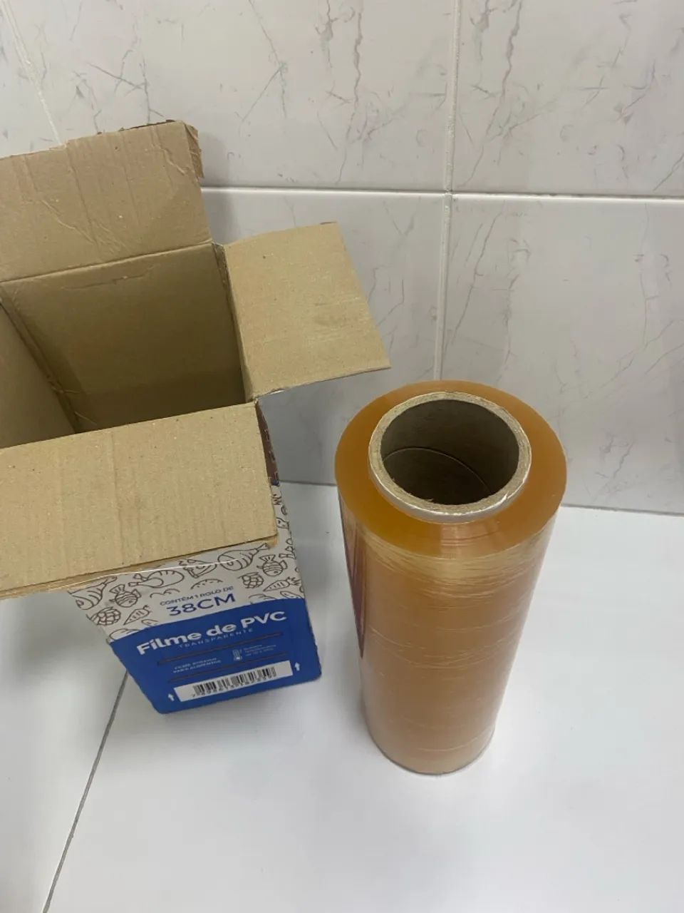 Filme PVC Premium para Embalar Alimentos 38cm - 1 Rolo - Foto 3