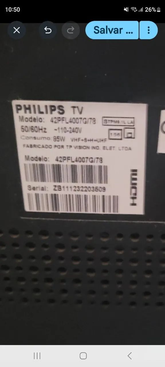 TV de LED PHILIPS OTIMO ESTADO 42polegadas - Foto 2