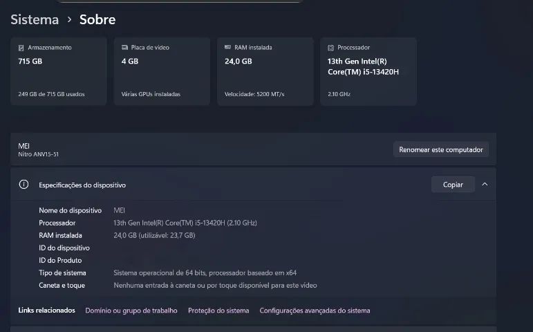 Notebook Gamer ACER NITRO V15 - Foto 4