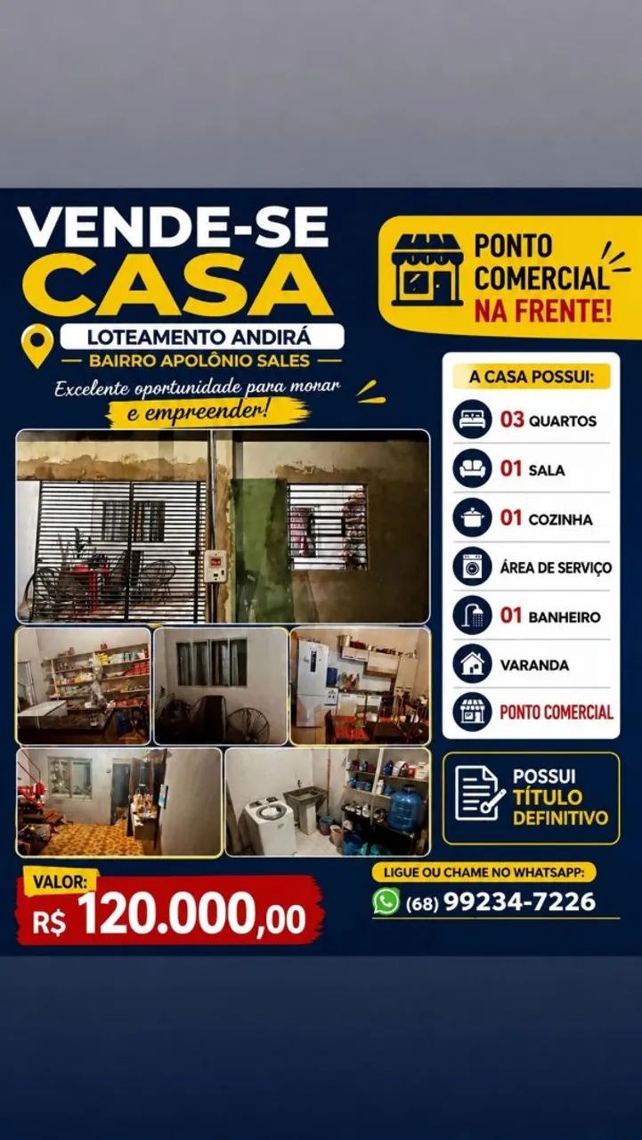 Casa a venda. 