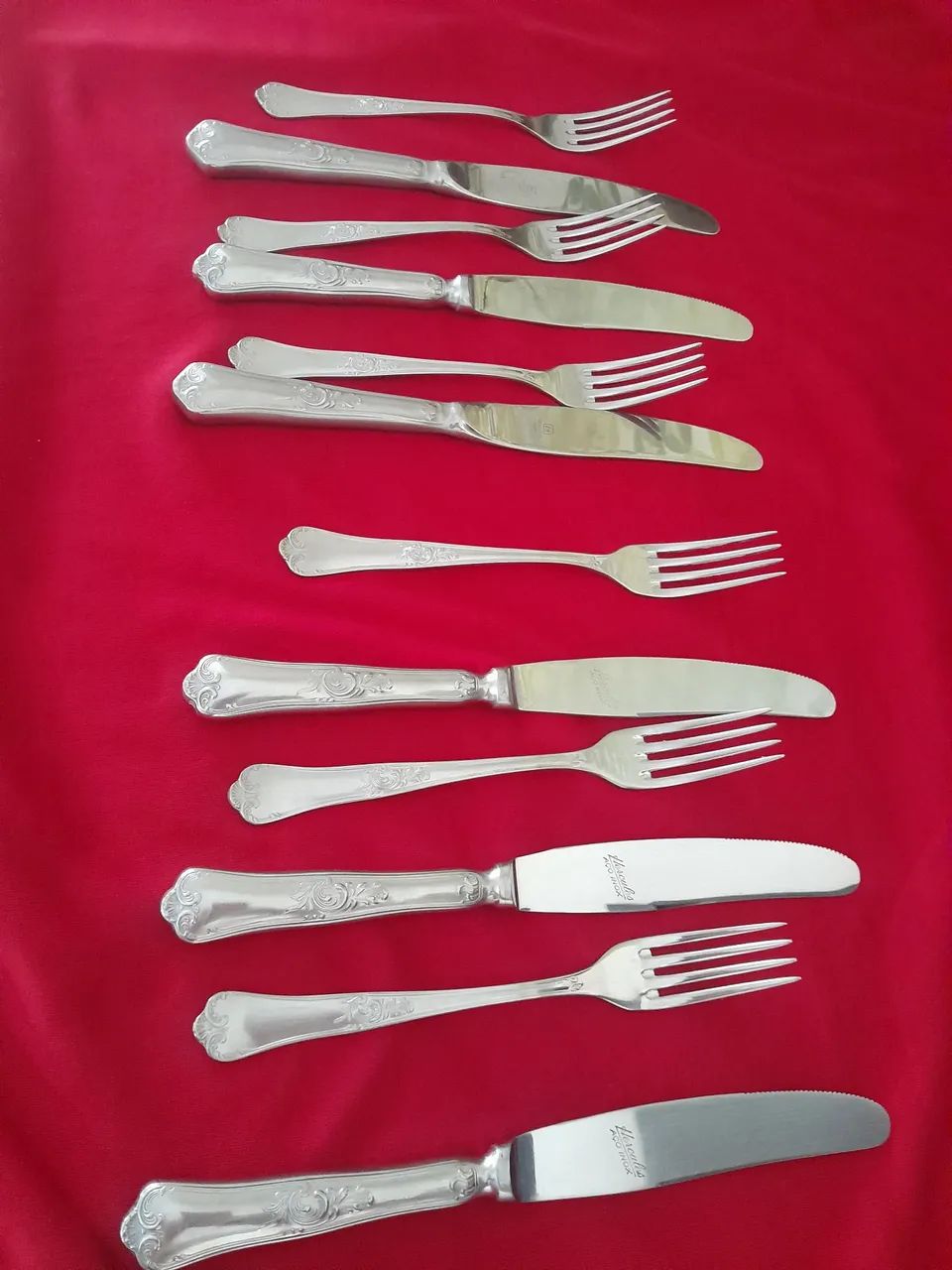 Conjunto de faca e talher antigo hercules sobremesa  - Foto 2