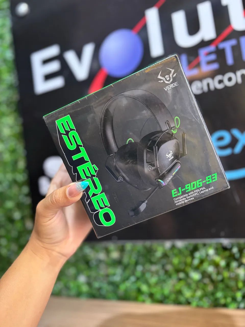 Fone Headset Estéreo Gamer - Verde