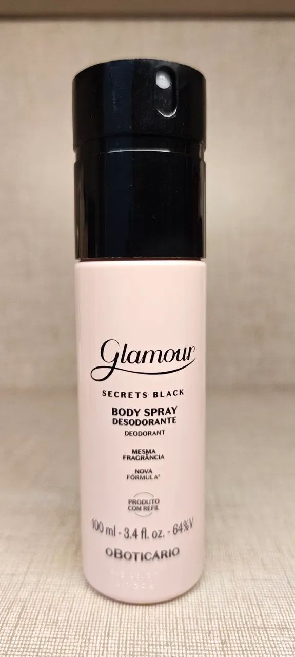 Glamour Secrets Black 100ml - Body Spray  - Foto 2