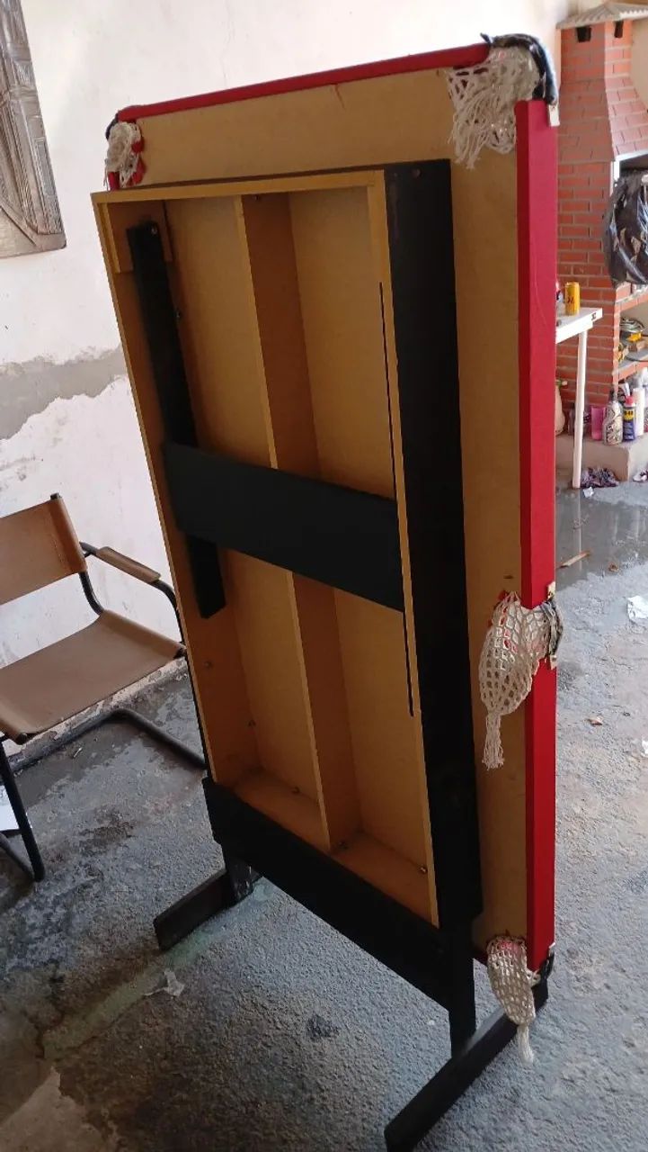 Mesa de sinuca bilhar 1,50x90 mdf completa 2 tacos e bolas - Foto 3