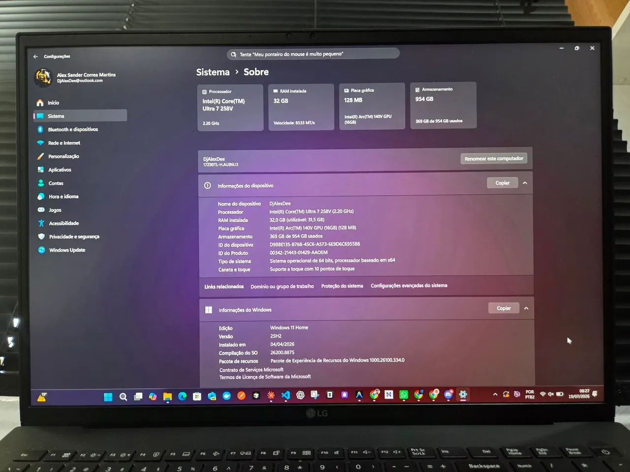 Notebook LG Gram Pro 17 - Core Ultra 7 - Foto 5