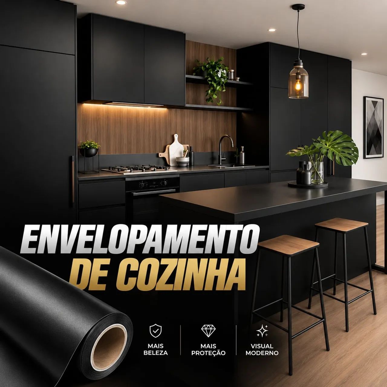 Envelopamento de Geladeiras, Móveis, Cozinhas, Paredes e muito mais - Foto 2