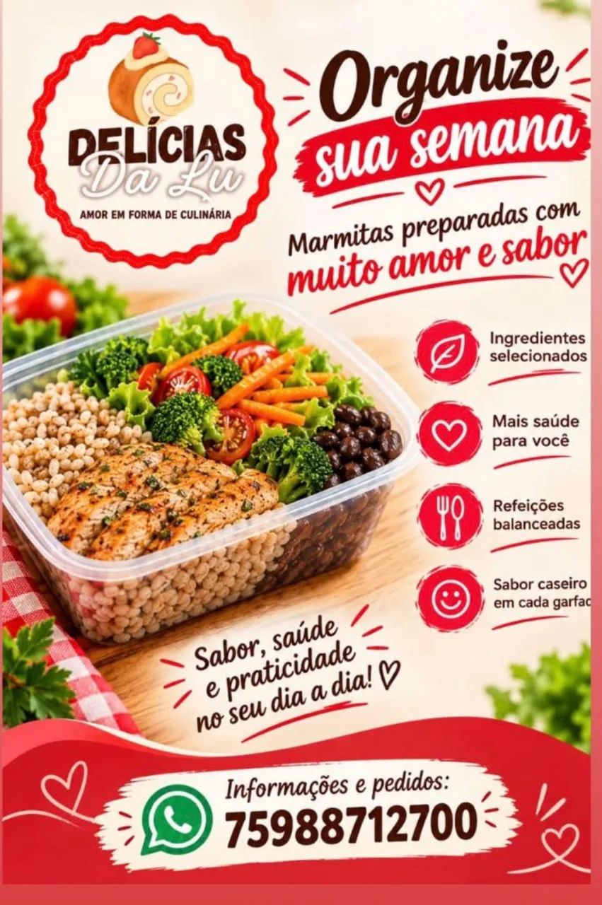 Marmitas congeladas para semana 