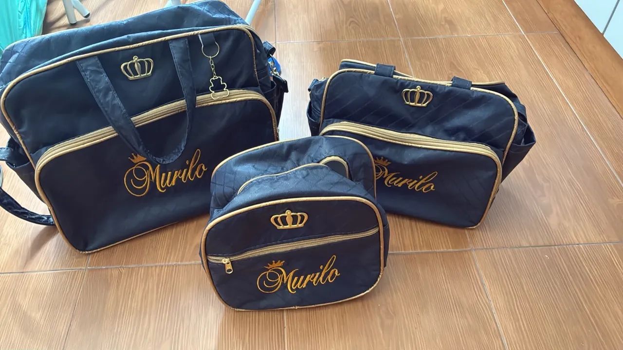 Kit c/ 3 bolsas maternidade 