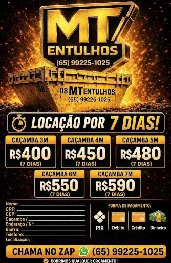 caçamba entulho