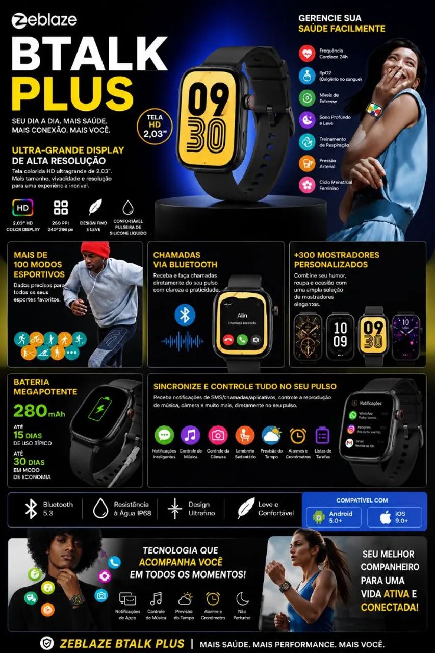 Smartwatch Zeblaze Btalk Plus 