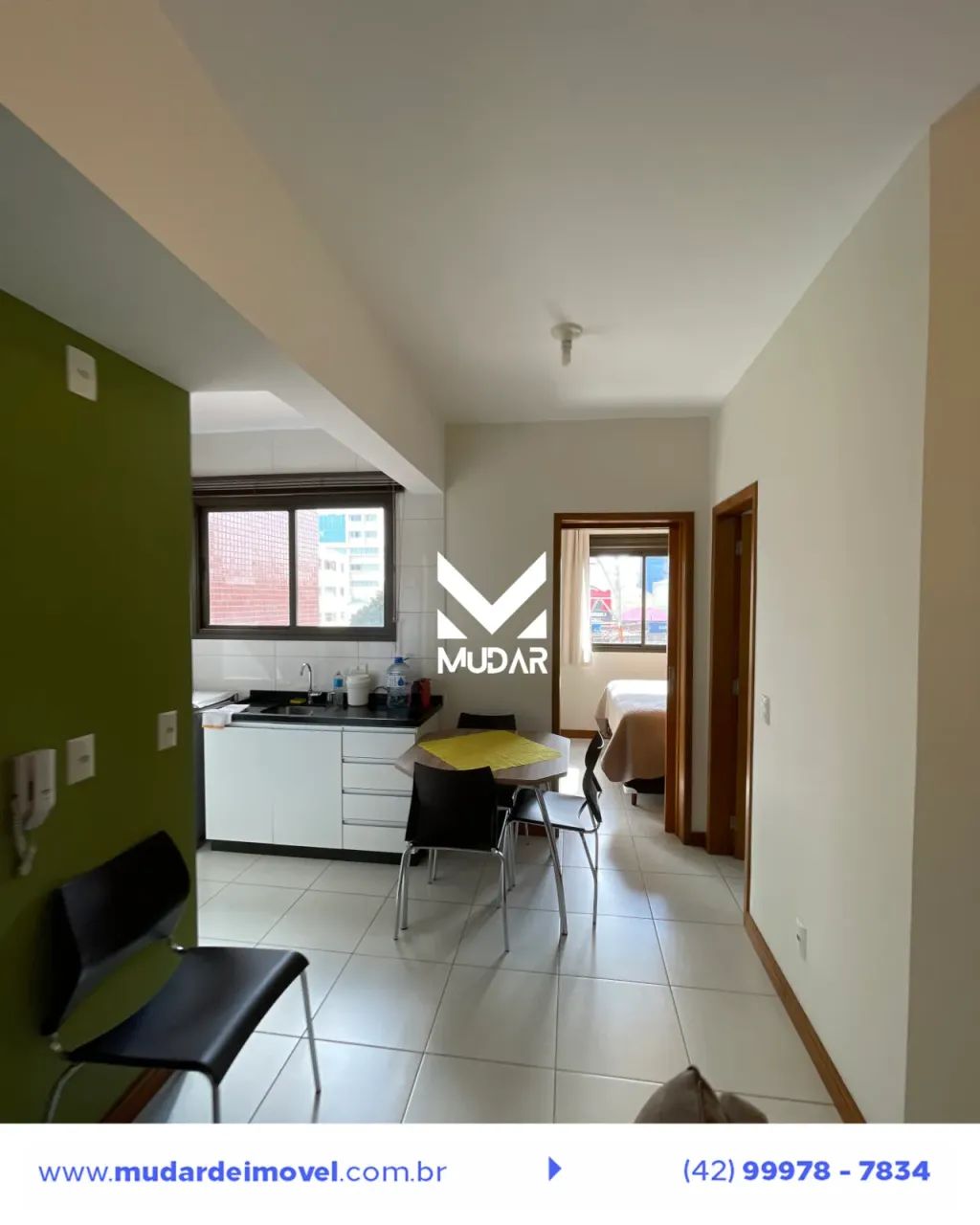 Apartamento com 1 quarto e 1 vaga no Centro de PG  Edifício Aspen Ville - Foto 4