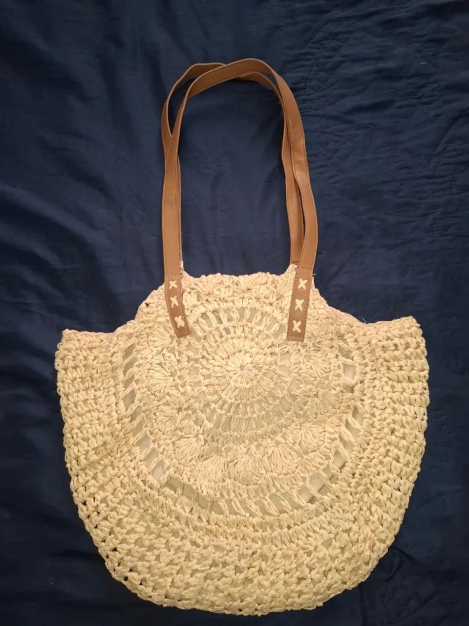 Bolsa de praia em palha - Foto 2