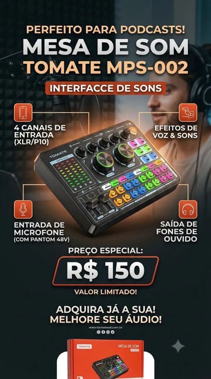 Messa de som - Equipamentos e Acessórios de Som - Vila Cloris