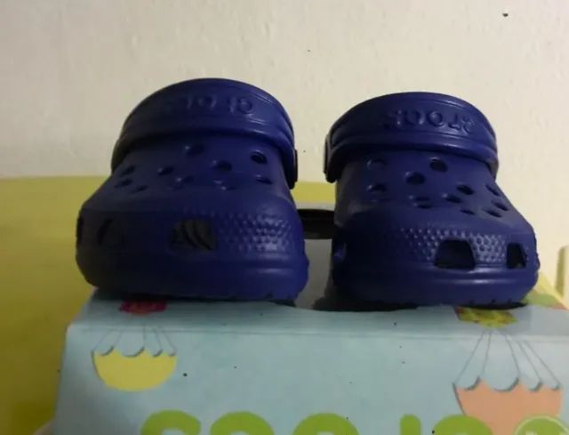 Crocs Infantil Original - Novo na Caixa - Azul Tamanho 21 - Foto 4