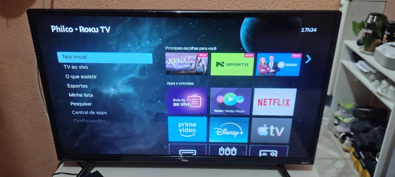 Vendo SmartTv Philco 32 polegadas! $600 reais pra levar logo! Semi-Nova. - Foto 3