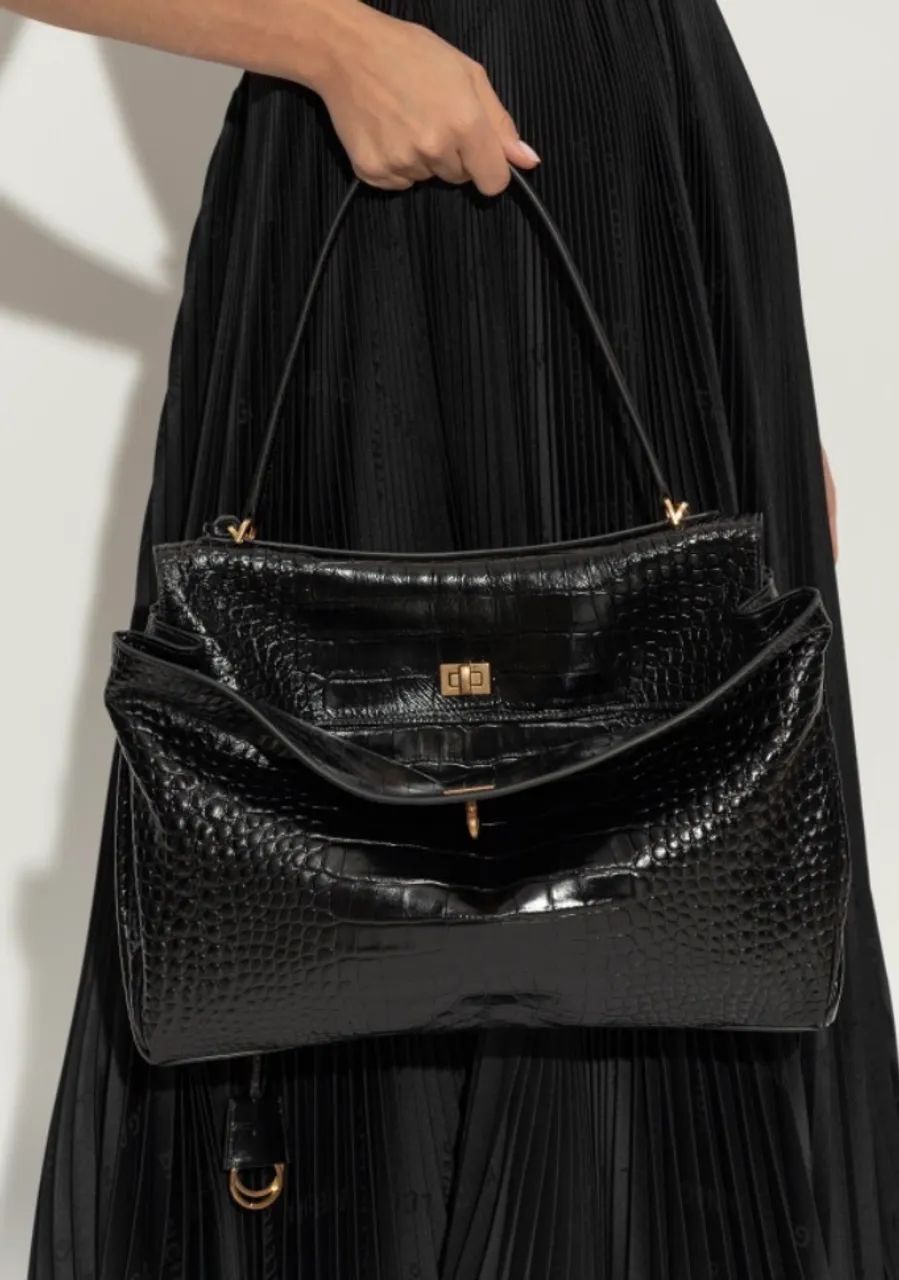 Balenciaga Rodeo couro de crocodilo 