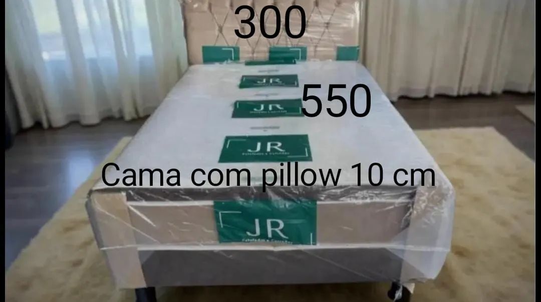Base box bipartida Cama box solteirão cabeceira colchão  - Foto 3
